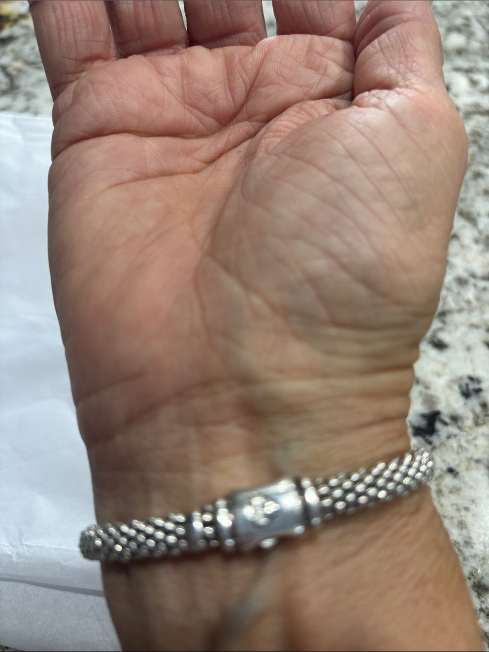 LAGOS Silver Beaded Circle Bracelet - Picture 2 of 5